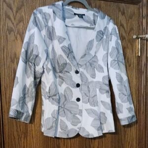 Women's Light Lined 3 Button 3/4 Sleeve Blazer Jacket